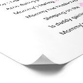 赤ちゃんシャワー旧妻の話ジェンダー予測サイン ポスター (角)