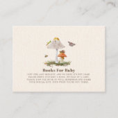 赤ちゃんシャワー昆虫ウッドランドキノコ用ブック エンクロージャーカード (正面)