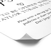 赤ちゃんシャワー時間カプセル標識 ポスター (角)