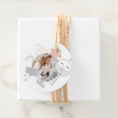 赤ちゃんシャワー月への道ありがとう写真 フェイバータグ (インサイチュ)