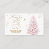 赤ちゃんシャワー本の外のピンクの弓コールド エンクロージャーカード (正面)