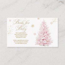 赤ちゃんシャワー本の外のピンクの弓コールド エンクロージャーカード