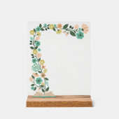 赤ちゃんシャワー本ベビー春フローラ復活祭 アクリルサイン (正面)