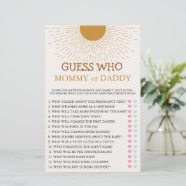 赤ちゃんシャワー来ゲーム