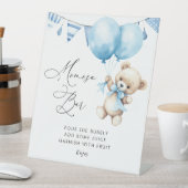 赤ちゃんシャワー桃佐バー標識を待つ 台座サイン (インサイチュ)