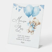 赤ちゃんシャワー桃佐バー標識を待つ 台座サイン (正面)