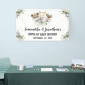 赤ちゃんシャワー森林動物のバナー 横断幕 (トレードショー)