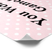 赤ちゃんシャワー標識 ポスター (角)