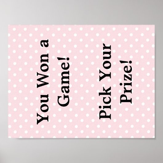 赤ちゃんシャワー標識 ポスター (正面)