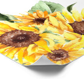 赤ちゃんシャワー歓迎のサインが途中にある ポスター (角)