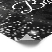 赤ちゃんシャワー歓迎のサインと写真 ポスター (角)