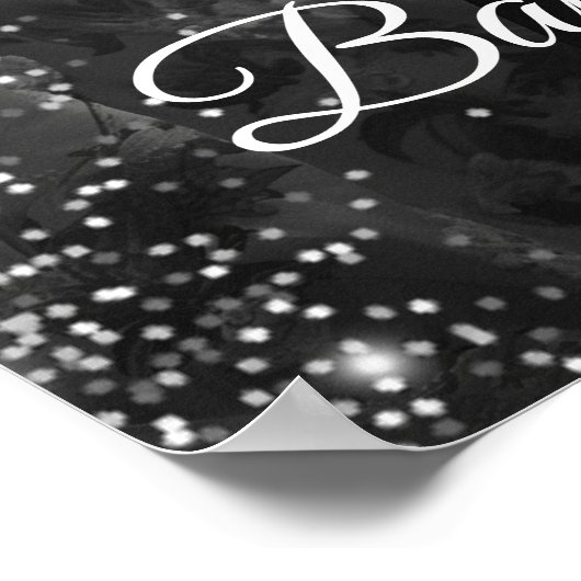 赤ちゃんシャワー歓迎のサインと写真 ポスター