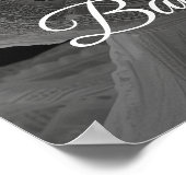 赤ちゃんシャワー歓迎のサインと写真 ポスター (角)