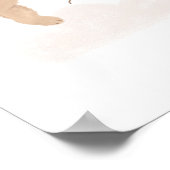 赤ちゃんシャワー歓迎サインを待つことができる ポスター (角)