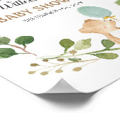 赤ちゃんシャワー歓迎サインを待つことができる ポスター (角)