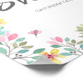 赤ちゃんシャワー歓迎サイン ポスター (角)