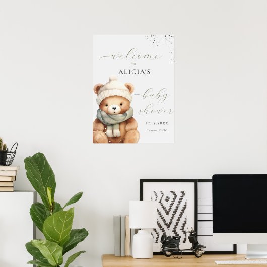 赤ちゃんシャワー歓迎ポスターを待つことができる ポスター (ホームオフィス)