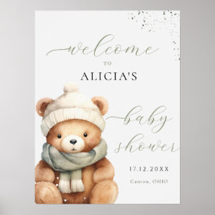 赤ちゃんシャワー歓迎ポスターを待つことができる ポスター