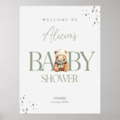 赤ちゃんシャワー歓迎ポスターを待つことができる ポスター (正面)