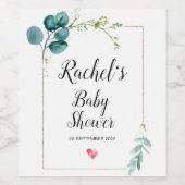 赤ちゃんシャワー母は赤ちゃん女の子の男の子シャワー ワインラベル (シングルラベル)