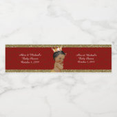 赤ちゃんシャワー水ボトルラベル王室の、赤ちゃんシャワー ペットボトルラベル (シングルラベル)