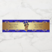 赤ちゃんシャワー水ボトルラベル王室の、赤ちゃんシャワー ペットボトルラベル (シングルラベル)