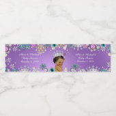 赤ちゃんシャワー水ボトルラベル王室の、赤ちゃんシャワー ペットボトルラベル (シングルラベル)