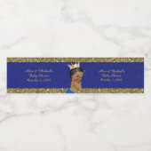 赤ちゃんシャワー水ボトルラベル王室の、赤ちゃんシャワー ペットボトルラベル (シングルラベル)