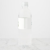 赤ちゃんシャワー水ボトルラベル |緑 ペットボトルラベル (裏面)