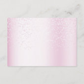 赤ちゃんシャワー水色ピンクホワイトバルーンパーティー エンクロージャーカード (裏面)