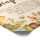 赤ちゃんシャワー深夜おむつカボチャひまわり ポスター (角)