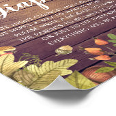 赤ちゃんシャワー深夜おむつカボチャひまわり ポスター (角)