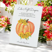 赤ちゃんシャワー深夜おむつカボチャ 台座サイン