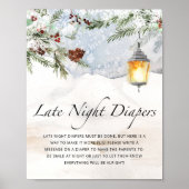 赤ちゃんシャワー深夜おむつゲーム ポスター (正面)