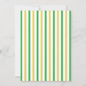 赤ちゃんシャワー準備ができてポップ・アートのいる緑の黄色のアイスクリーム 招待状 (裏面)