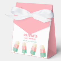 赤ちゃんシャワー準備のピンクの溶けポップ・アートの合いアイスクリーム