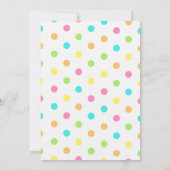 赤ちゃんシャワー準備ポップ・アートのができたピンクのバルーン招待状 招待状 (裏面)