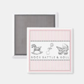 赤ちゃんシャワー特典 マグネット (正面/裏面)