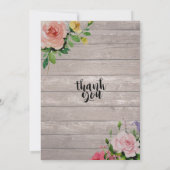 赤ちゃんシャワー甘い小さな双子の女の子の花木 招待状 (裏面)