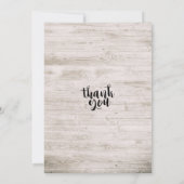 赤ちゃんシャワー甘い小さな双子の女の子の花木 招待状 (裏面)