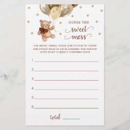 赤ちゃんシャワー甘い混乱ゲームテディベア推測