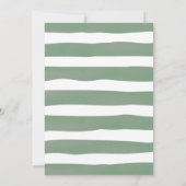 赤ちゃんシャワー甘い混乱テディベアカードを推測 招待状 (裏面)