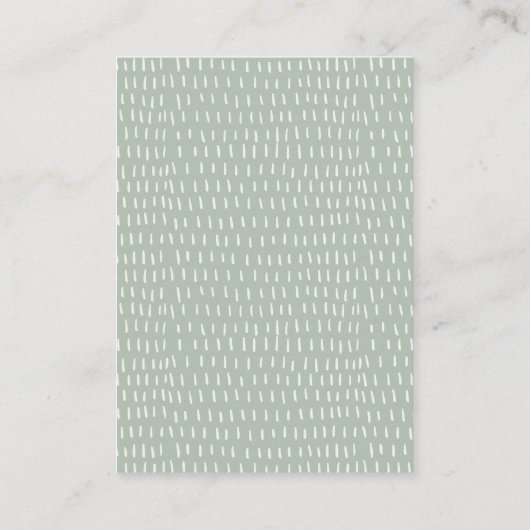 赤ちゃんシャワー用かわいいキリンフローラリース本 エンクロージャーカード (裏面)