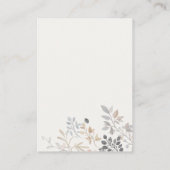 赤ちゃんシャワー用かわいいファームシックフローラブック エンクロージャーカード (裏面)