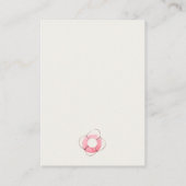 赤ちゃんシャワー用かわいい柔らかい赤い青い帆船本 エンクロージャーカード (裏面)