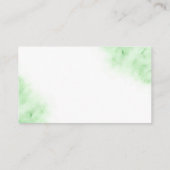 赤ちゃんシャワー用かわいい水色おむつブックラッフル エンクロージャーカード (裏面)