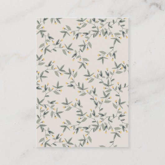 赤ちゃんシャワー用かわいい黄色ベビーヒッポ動物相の本 エンクロージャーカード (裏面)