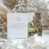 赤ちゃんシャワー用のおむつラッフルカード エンクロージャーカード