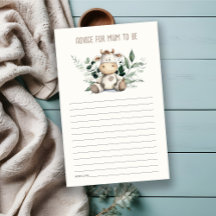 赤ちゃんシャワー用のかわいい農業牛の葉書