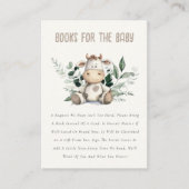 赤ちゃんシャワー用のかわいい農業牛の葉書 エンクロージャーカード (正面)